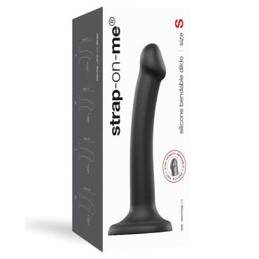 Strap On Me Silicone Bendable Dildo Small - Black