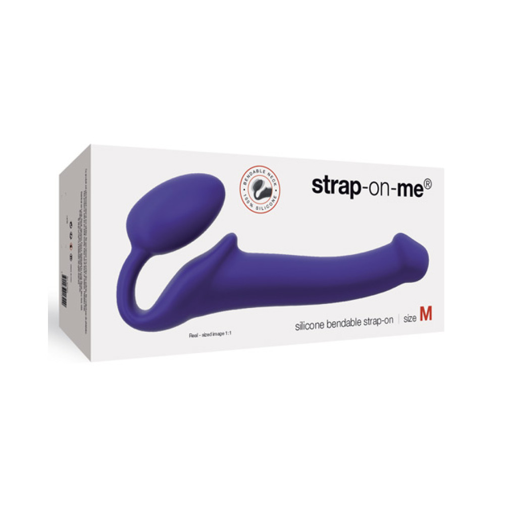 Strap On Me Silicone Bendable Strapless Strap On Medium - Purple