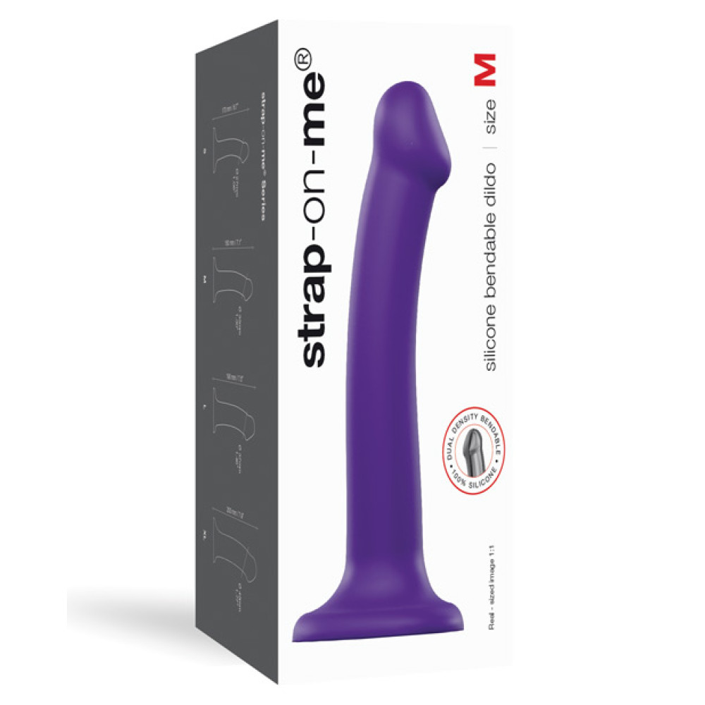Strap On Me Silicone Bendable Dildo Medium - Purple
