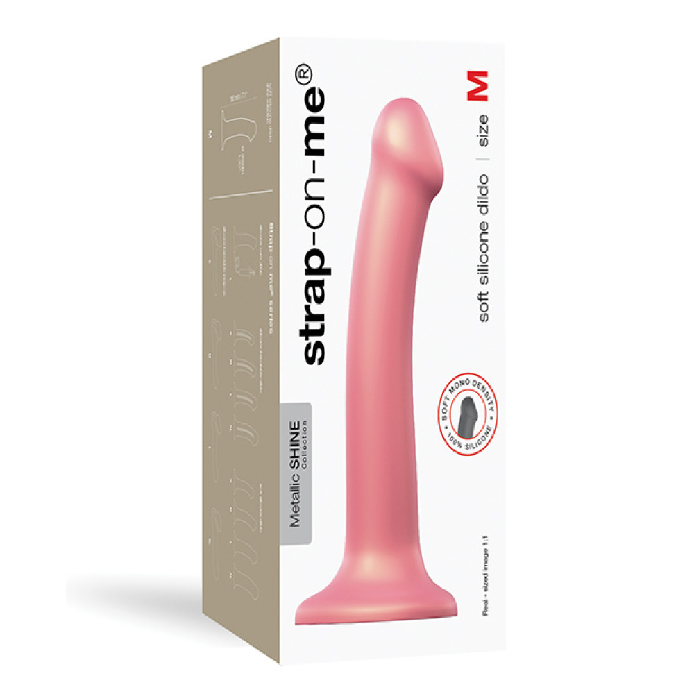 Strap On Me Flexible Dildo - Metallic Rose