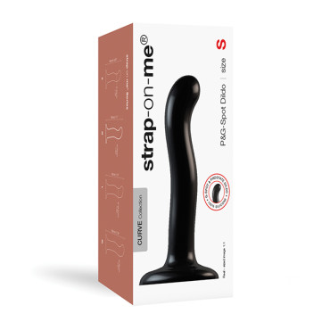Strap On Me Silicone P&G Spot Dildo - Small Black