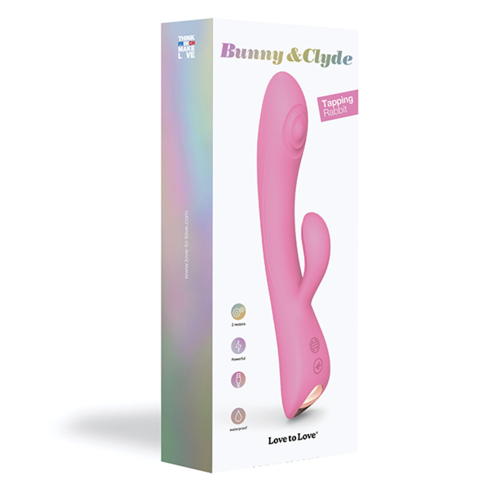 Love to Love Bunny & Clyde Tapping Rabbit - Pink Passion