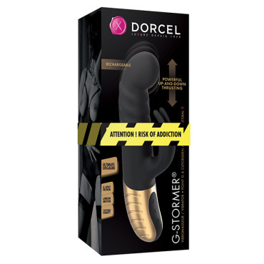 Dorcel G-Stormer Thrusting G Spot Rabbit - Black/Gold