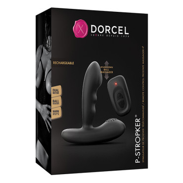 Dorcel P-Stroker Moving Bead Prostate Massager - Black