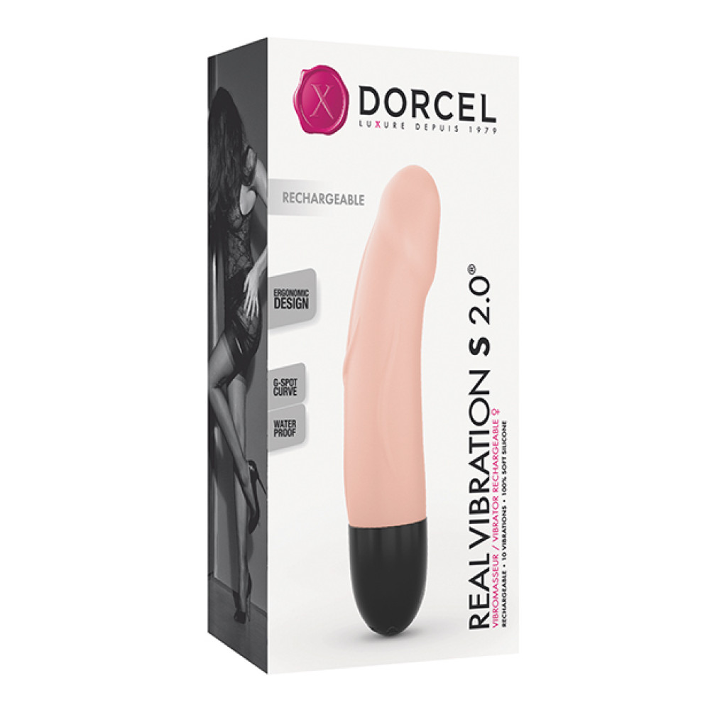 Dorcel Real Vibrations S 6" Rechargeable Vibrator - Flesh
