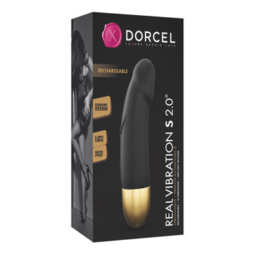 Dorcel Real Vibration S 6" Rechargeable Vibrator 2.0 - Gold