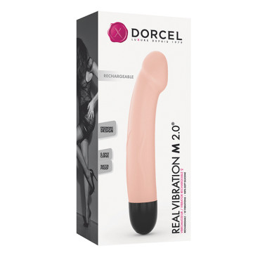 Dorcel Real Vibration M 8.5" Rechargeable Vibrator - Flesh