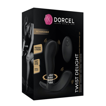 Dorcel Twist Delight Rotating Head w/Beads - Black