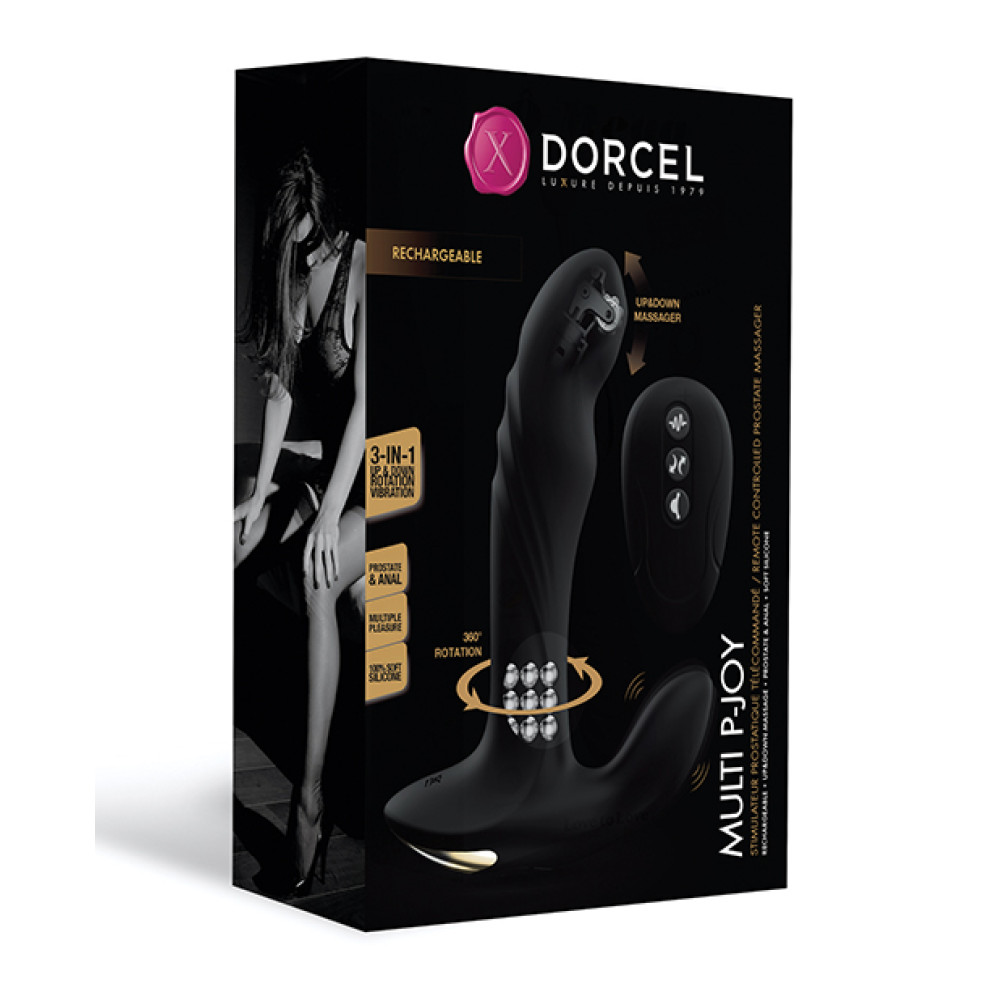 Dorcel P-Joy Double Action Prostate Massager - Black