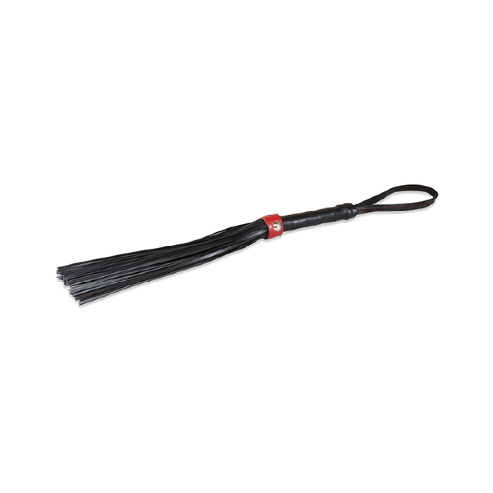 Sultra 14" Lambskin Flogger - Black/Red