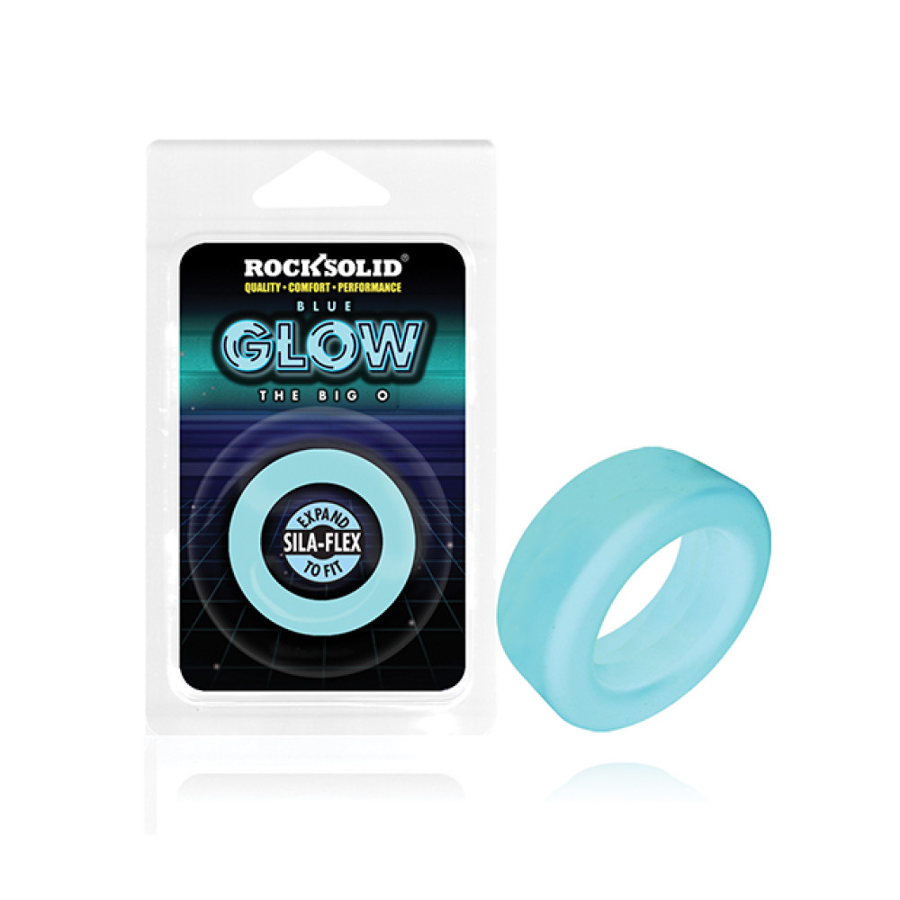 Rock Solid Glow in the Dark Big O Ring - Blue