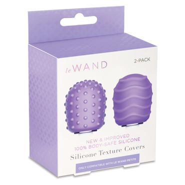 Le Wand Petite Pack of 2 Silicone Texture Covers - Violet