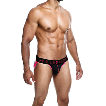 Male Basics Neon Jockstrap Coral SM