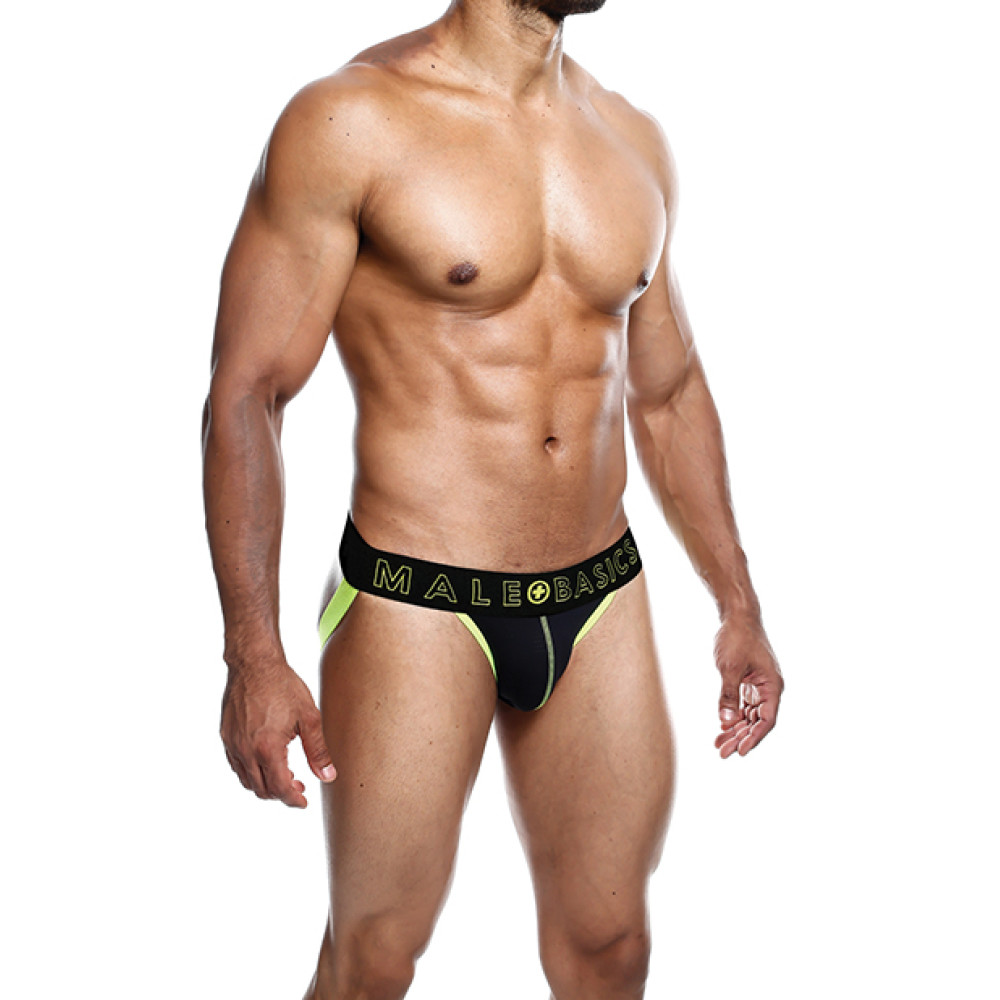 Male Basics Neon Jockstrap Neon Yellow LG