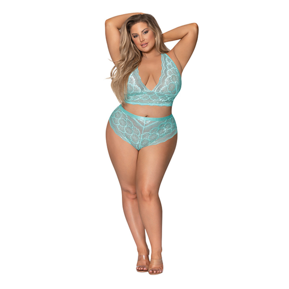 Seabreeze Strappy Back Cami & Short Turquoise 2X