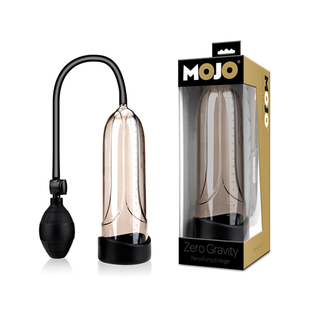 Mojo Zero Gravity Penis Pump Enlarger - Black/Smoke