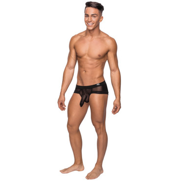 Hoser Stretch Mesh Micro Mini Short Black SM