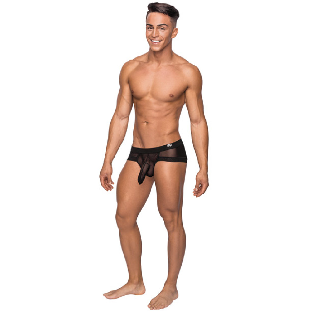 Hoser Stretch Mesh Micro Mini Short Black XL
