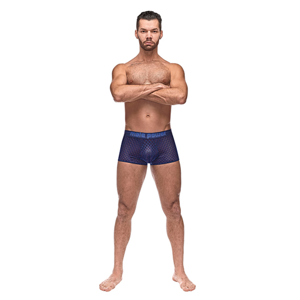 Diamond Mesh Mini Short Blue LG
