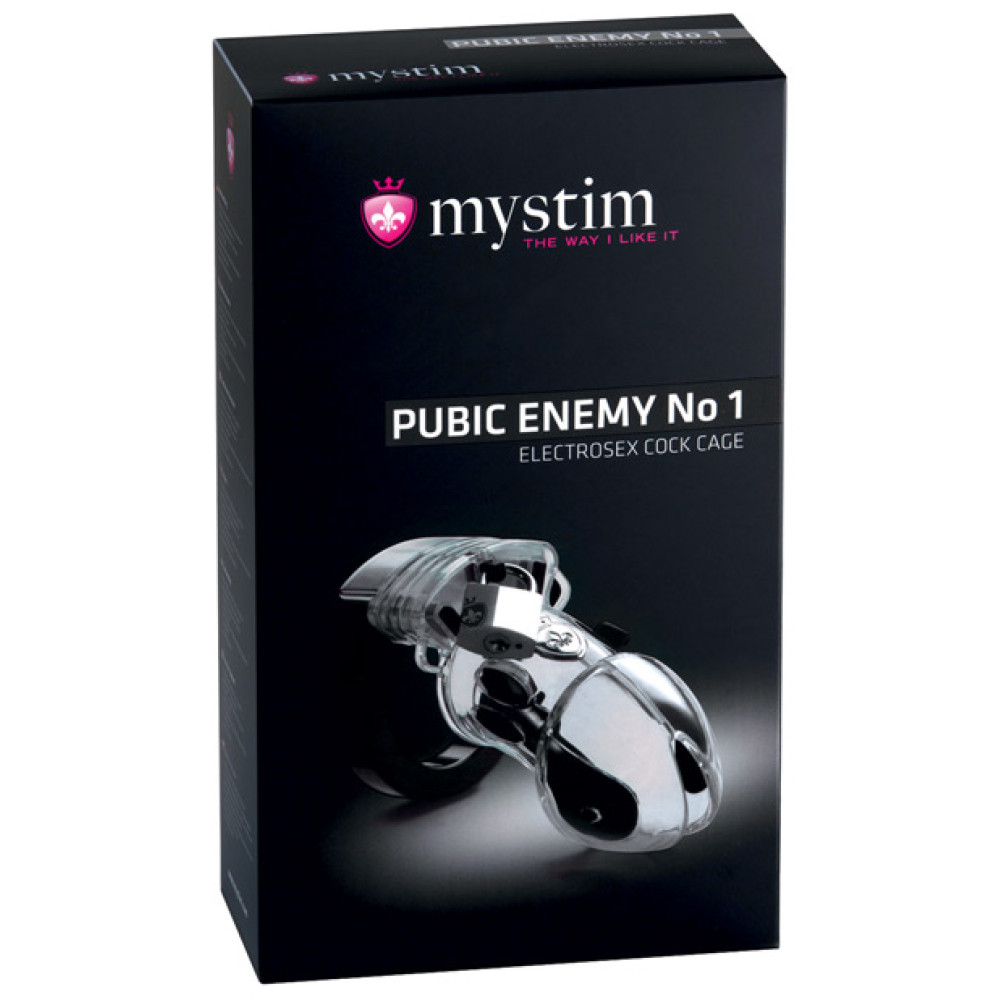 Mystim Pubic Enemy #1 Cock Cage - Clear