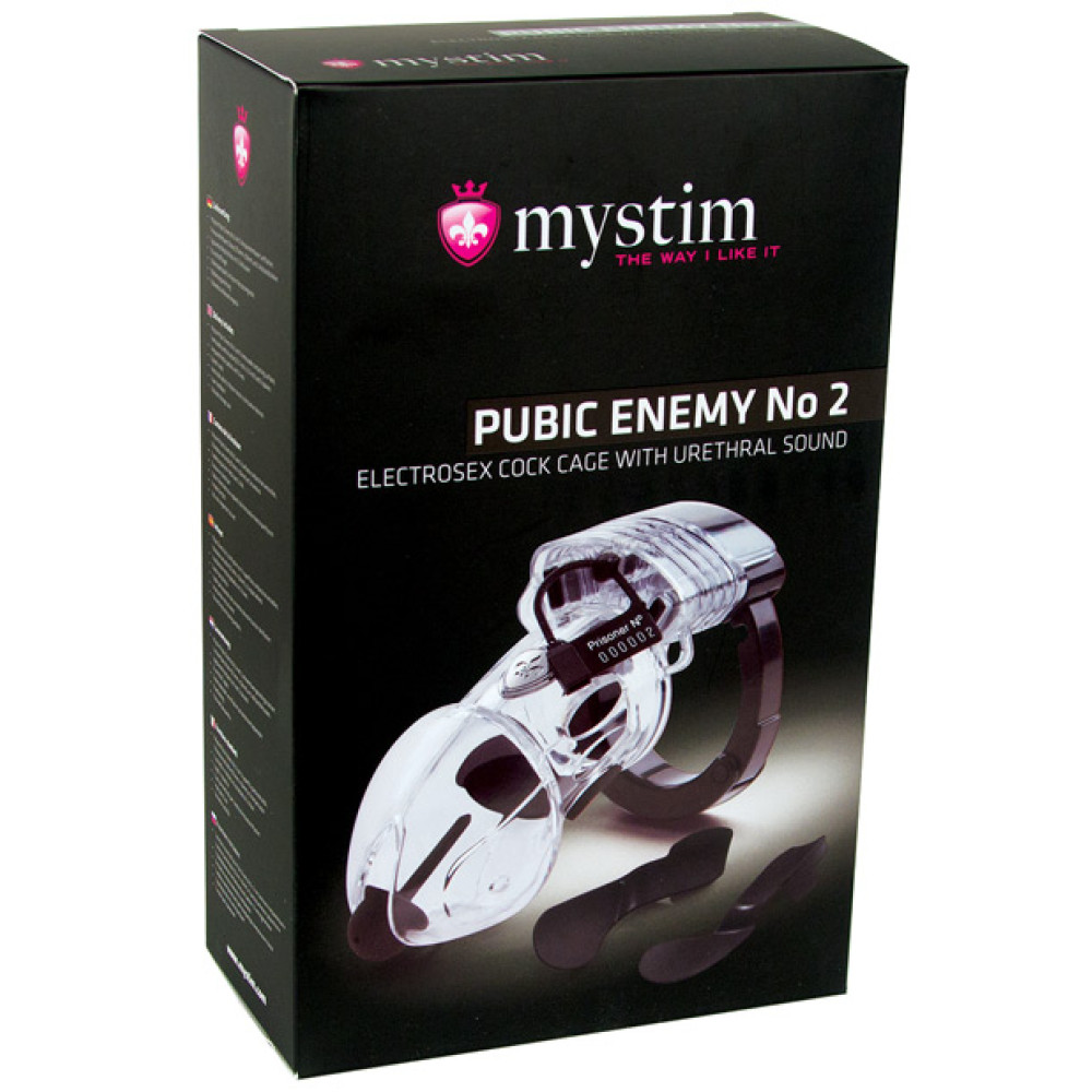 Mystim Pubic Enemy #2 Cock Cage - Clear