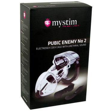 Mystim Pubic Enemy #2 Cock Cage - Clear
