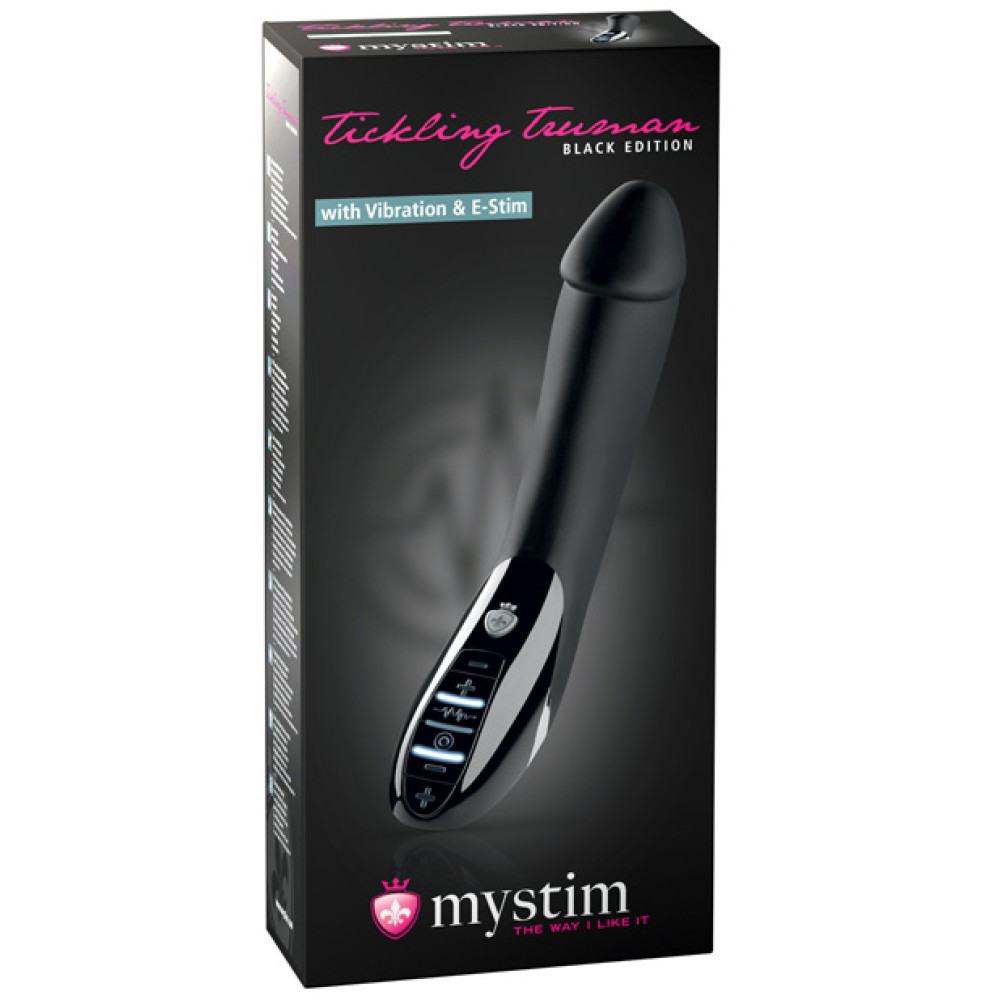 Mystim Tickling Truman eStim Vibrator Black Edition - Black