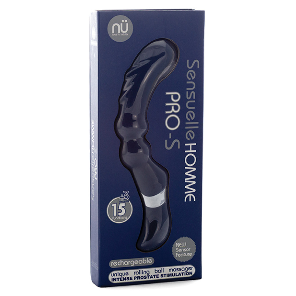 Nu Sensuelle Homme Pro S Prostate Massager - Navy Blue