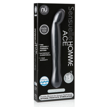 Nu Sensuelle Homme Ace Rechargeable Prostate Massager - Black