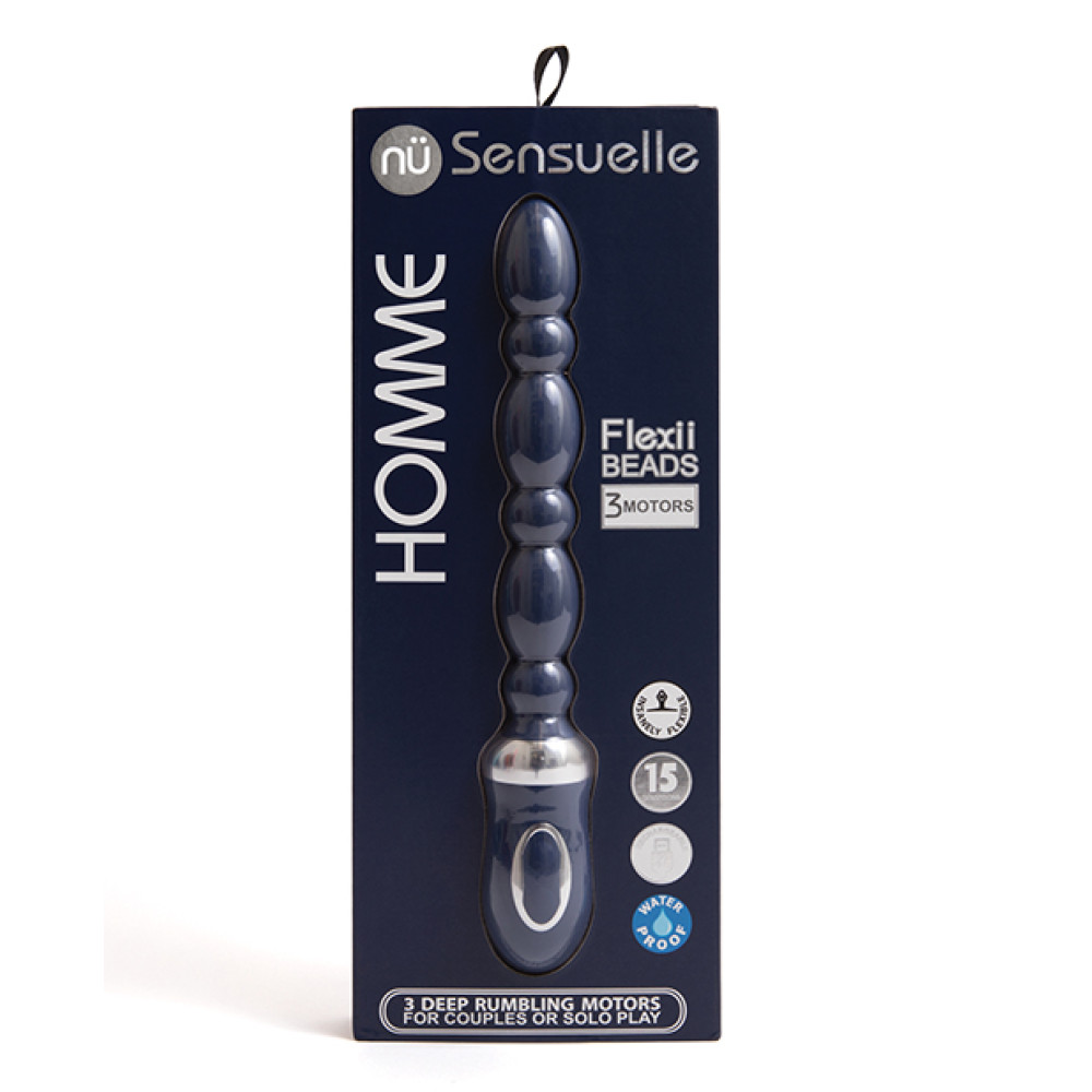 Nu Sensuelle Homme Flexii Beads - Navy Blue