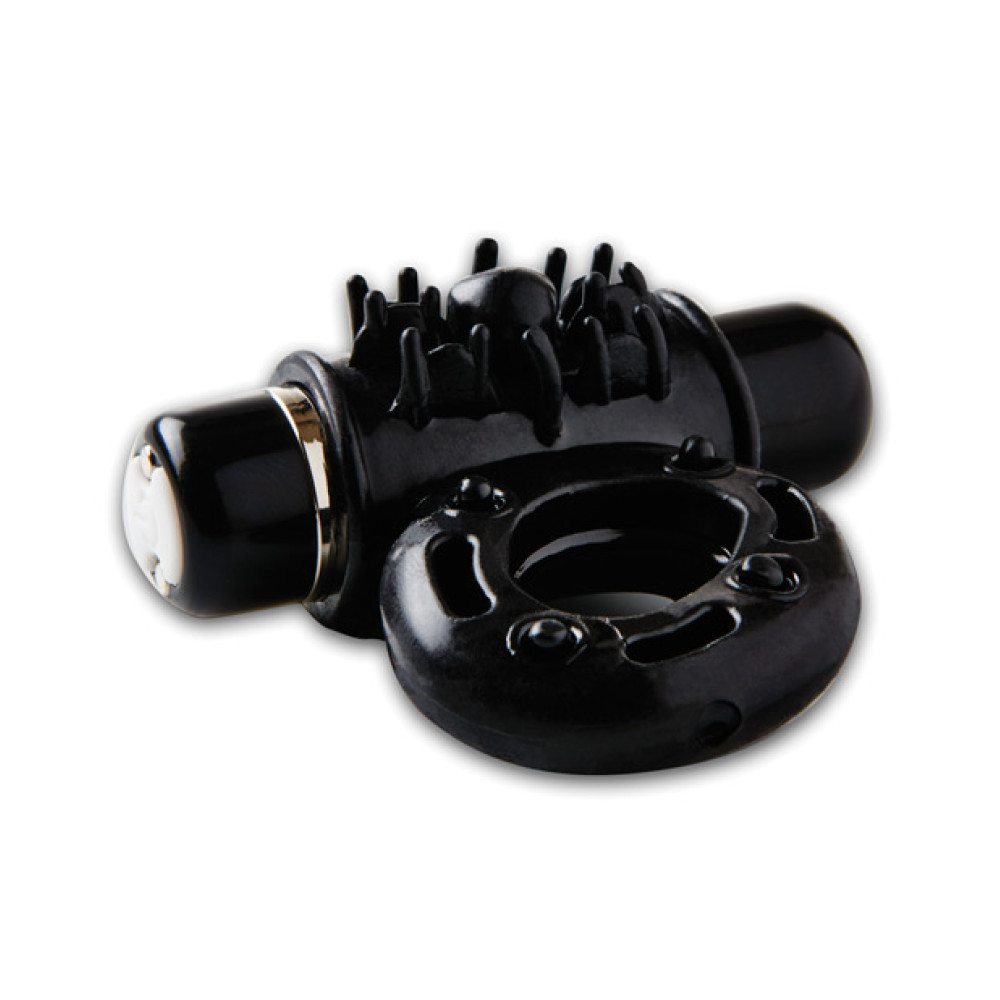 Nu Sensuelle Bullet Ring Cockring 7 Function - Black