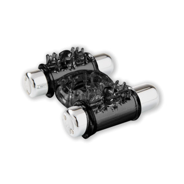 Nu Sensuelle Double Action Cockring 2x7 Function - Black