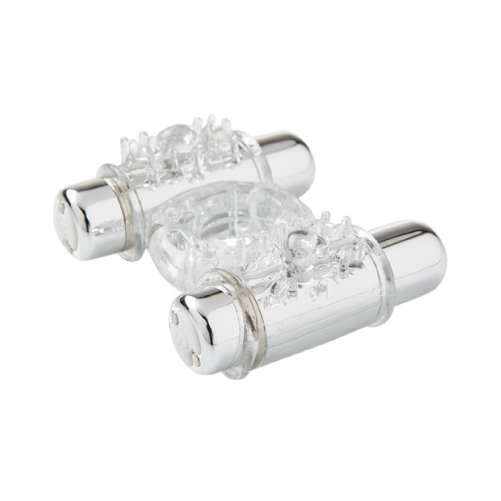 Nu Sensuelle Double Action Cockring 2x7 Function - Clear