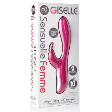 Nu Sensuelle Giselle Rechargeable Rabbit - Magenta