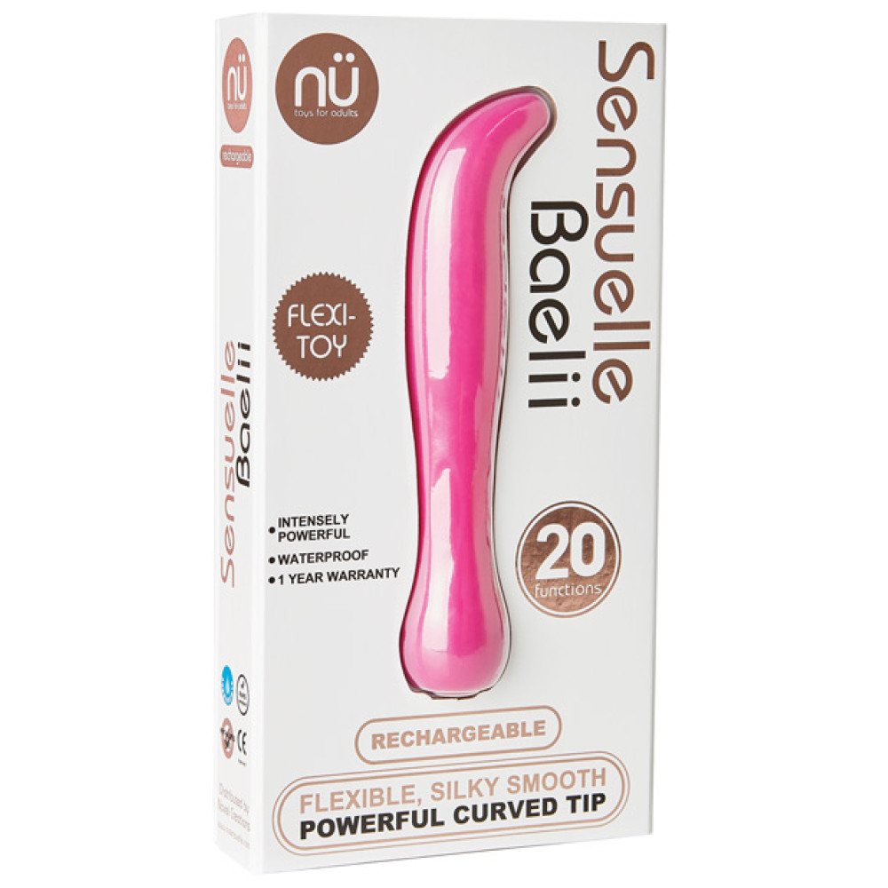 Nu Sensuelle Baelii Flexible G Spot Vibe 20 Function - Magenta