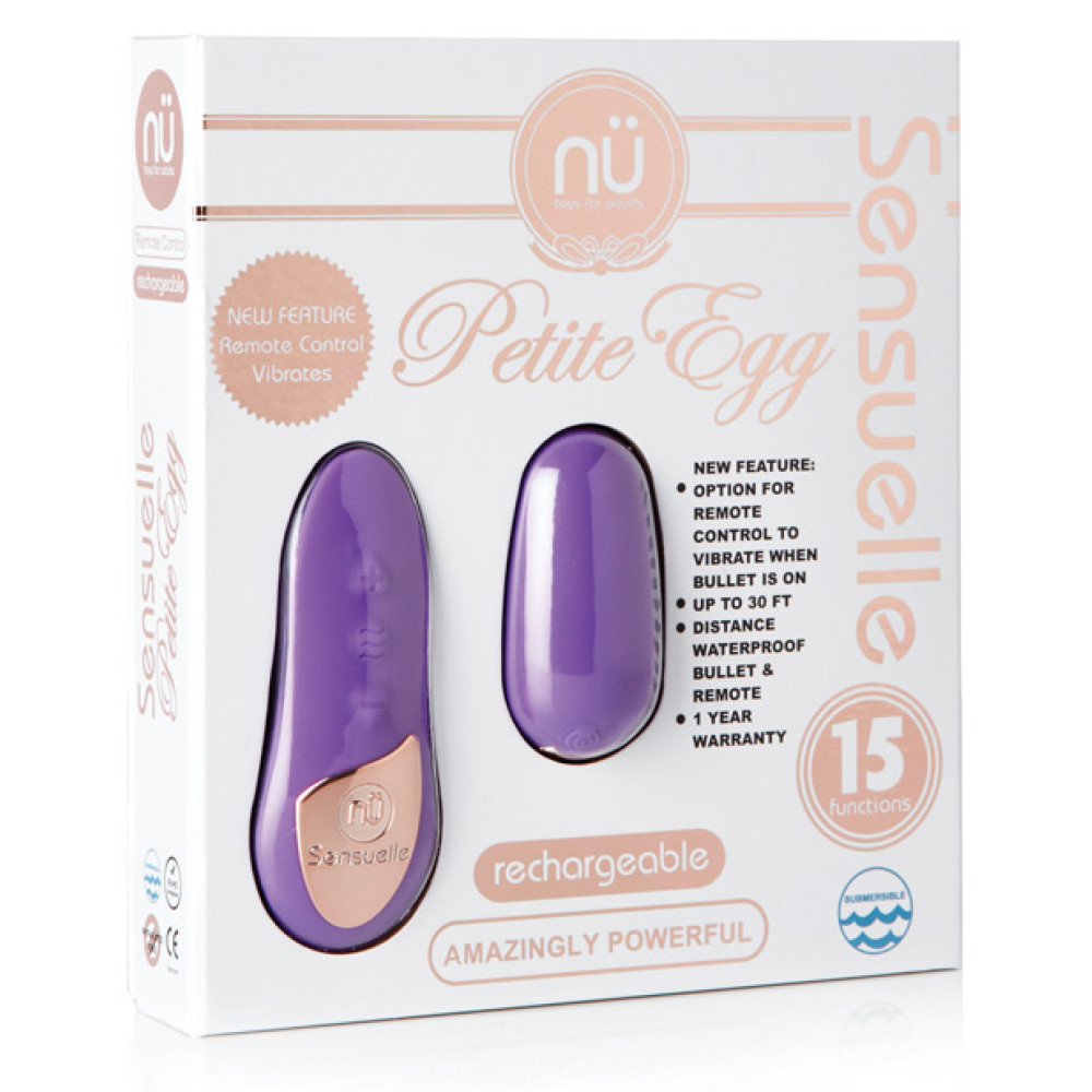 Nu Sensuelle Remote Control Petite Egg 15 Function - Purple