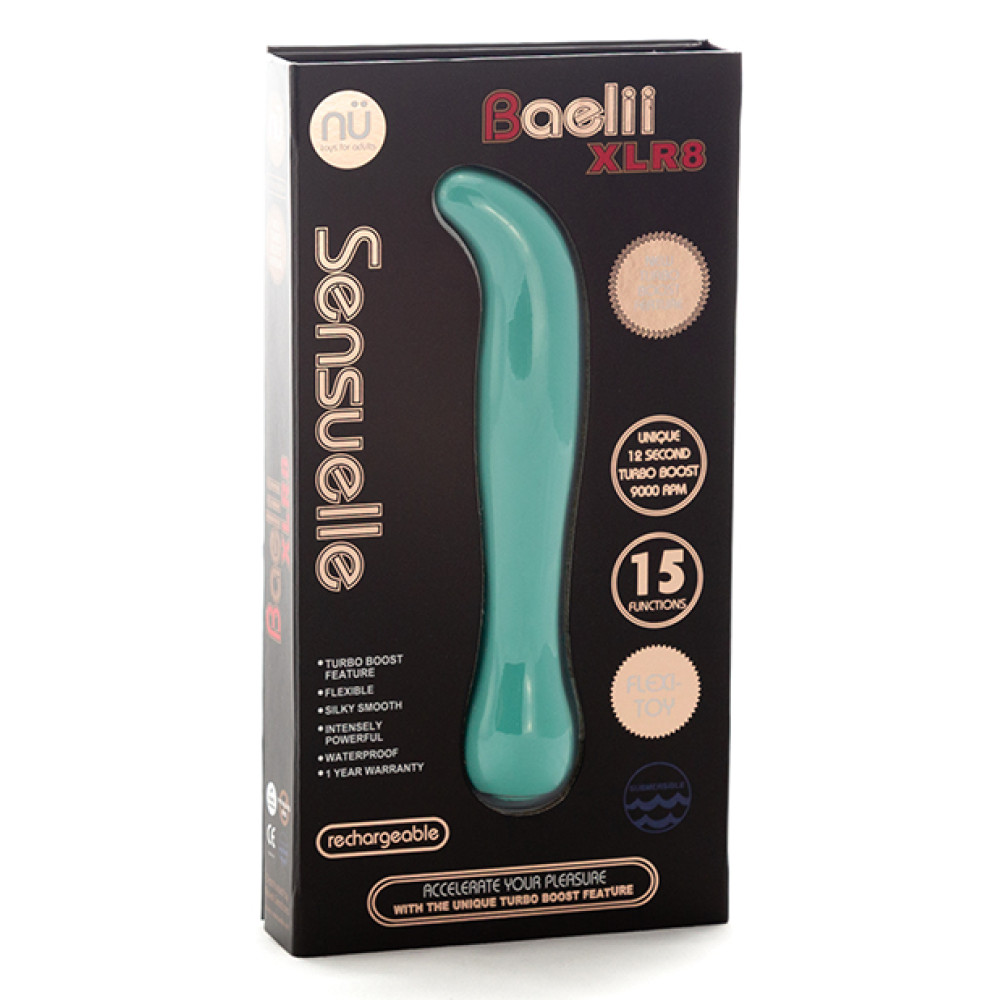 Nu Sensuelle Baelii Flexible G Spot XLR8 Turbo Boost - Electric Blue