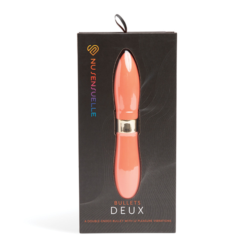 Nu Sensuelle Deux Two-Ended Bullet - Coral