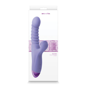 Luxe Nova Thrusting & Throbbing Stimulator - Purple