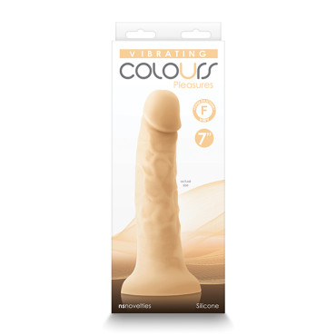 Colours Pleasures 7" Vibrating Dong - White