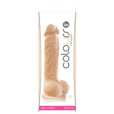 Colours Pleasures 5" Dildo w/Suction Cup - Flesh