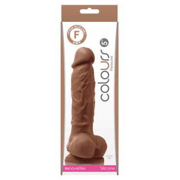 Colours Pleasures 5" Dildo - Brown