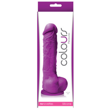 Colours Pleasures 5" Dildo w/Suction Cup - Purple