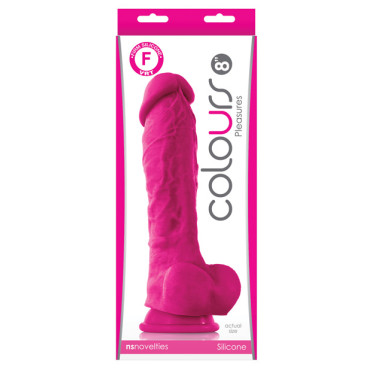 Colours Pleasures 8" Dildo w/Suction Cup - Pink