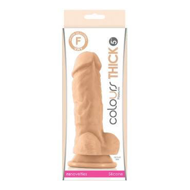 Colours Pleasures Thick 5" Dildo - White