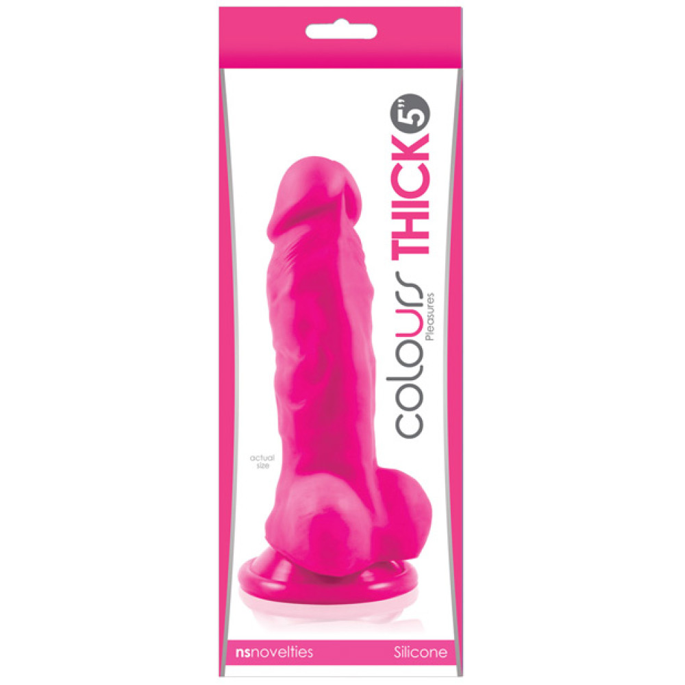 Colours Pleasures Thick 5" Dildo - Pink