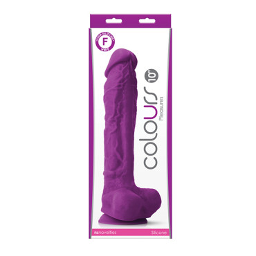 Colours Pleasures 10" Dildo - Purple