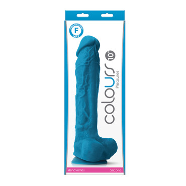 Colours Pleasures 10" Dildo - Blue