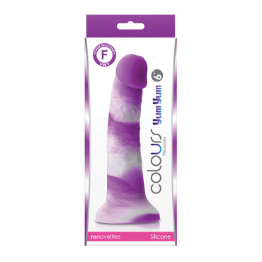 Colours Pleasures 6" Yum Yum Dildo - Purple