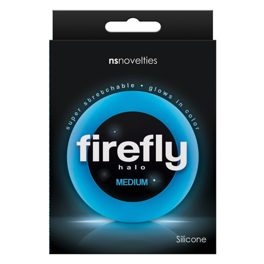 Firefly Halo Medium Cockring - Blue